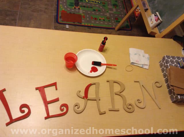 homeschool letters spell learn