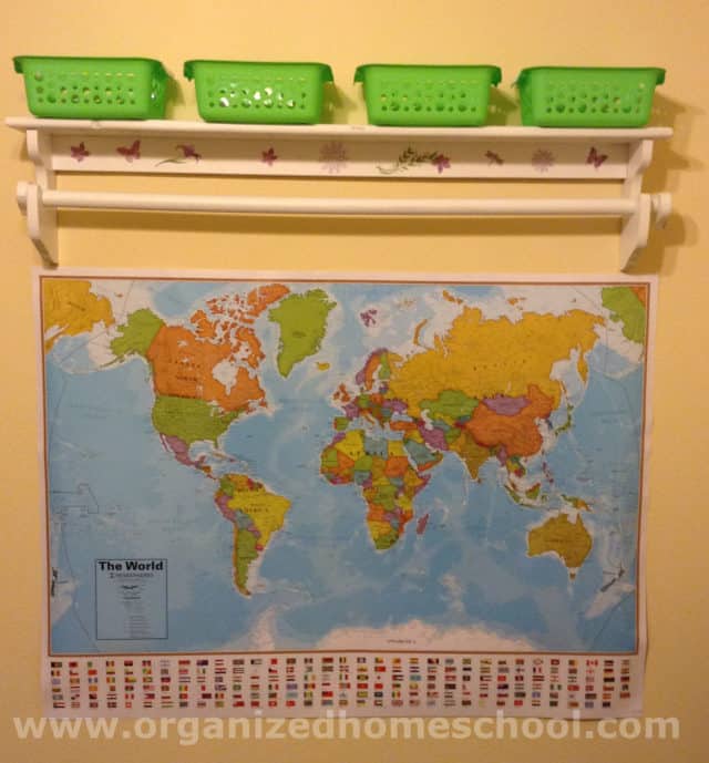 homeschooling room ideas map