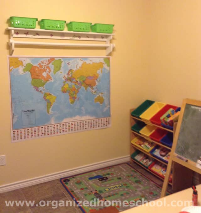 Homeschool room ideas storage bins