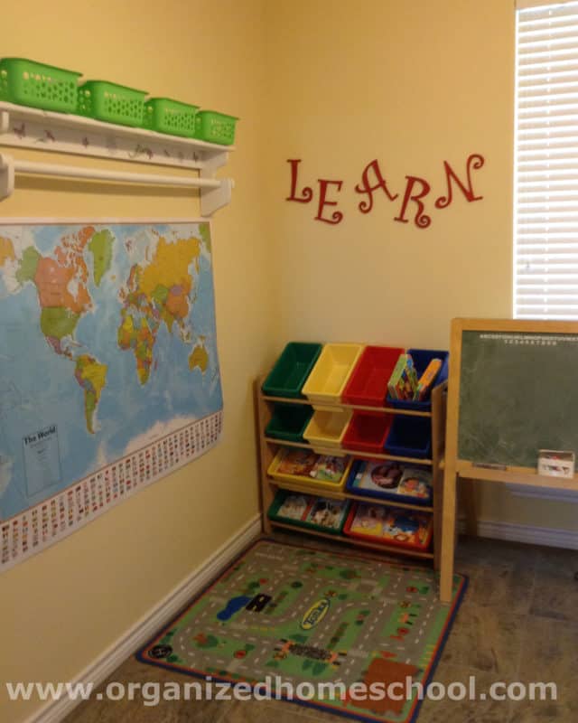 homeschool reading corner