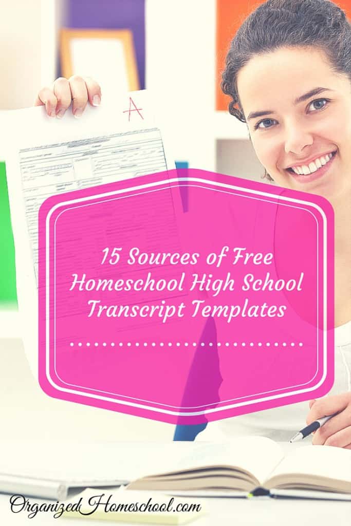 15 Sources of Free Homeschool High School Transcript Templates