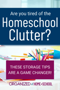 When homeschooling, your supplies can take over your home. You can avoid that by using these homeschool storage ideas .