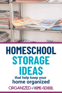 When homeschooling, your supplies can take over your home. You can avoid that by using these homeschool storage ideas .