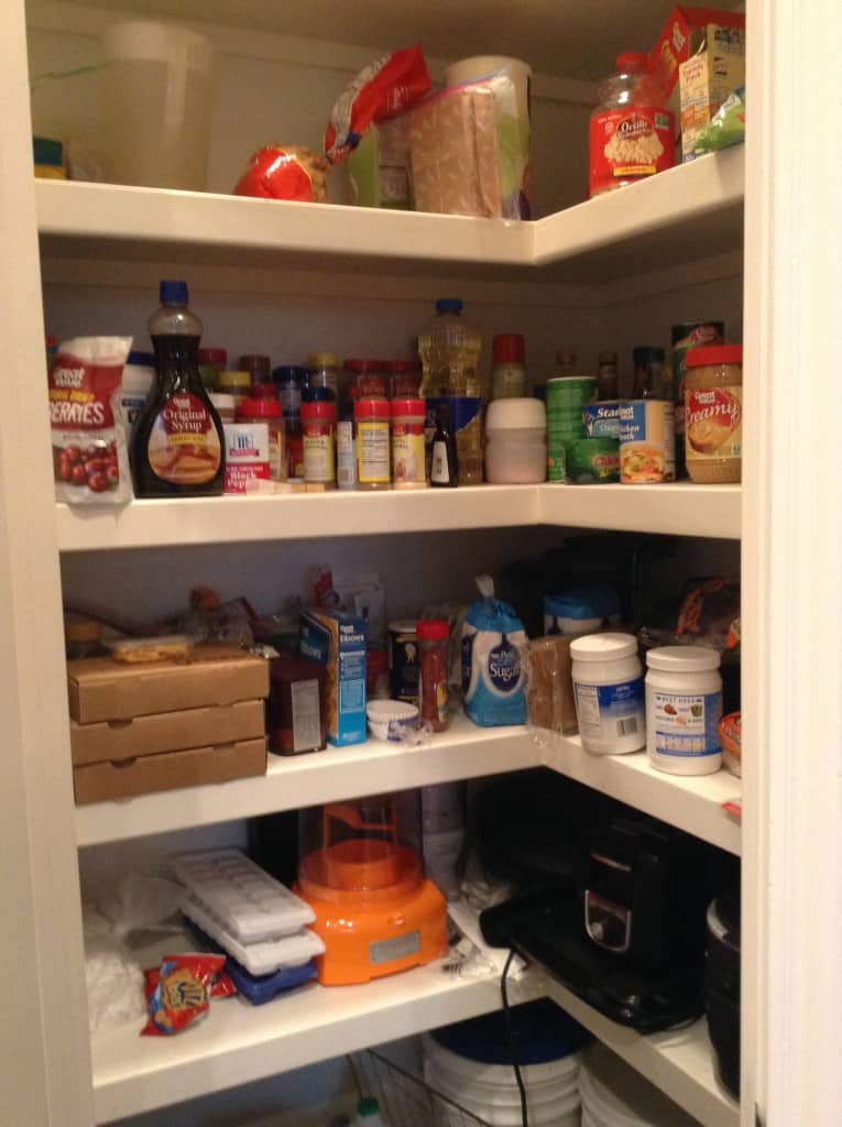 organized pantry before