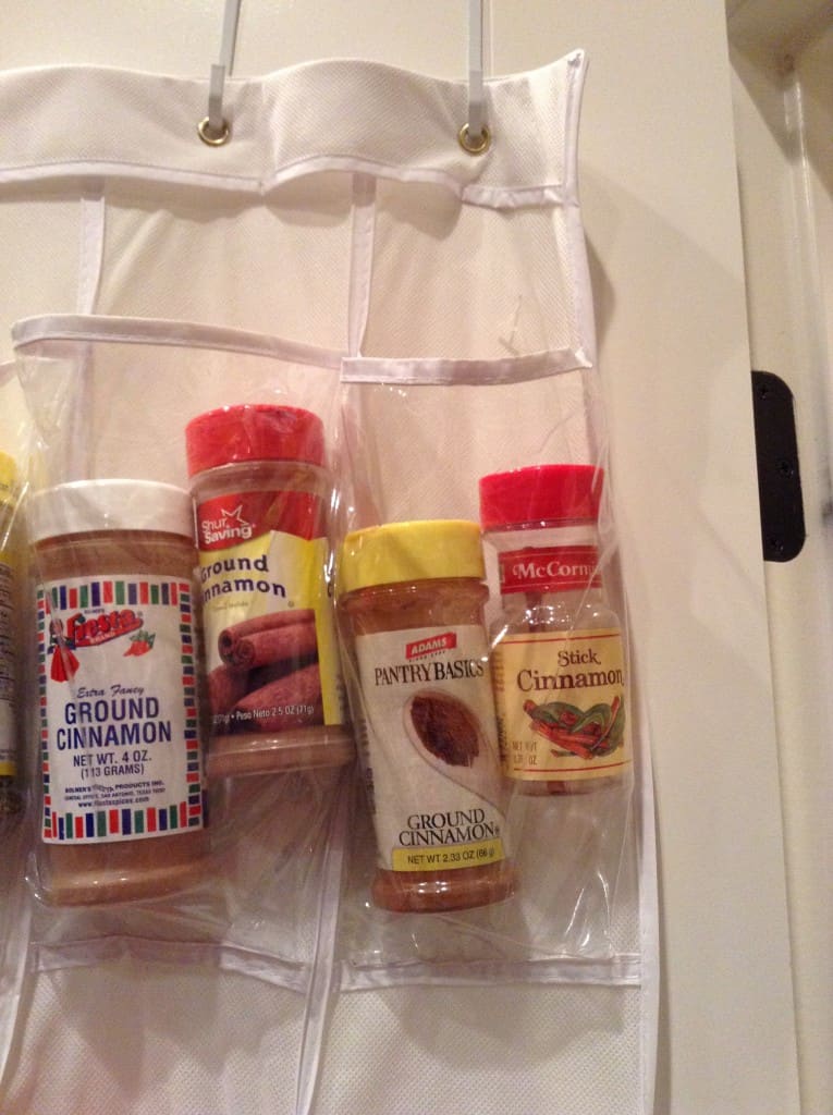 organized pantry too much cinnamon