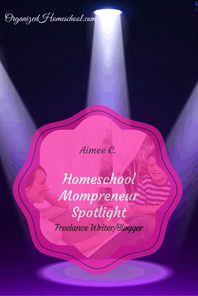 work at home homeschooling mom aimee c