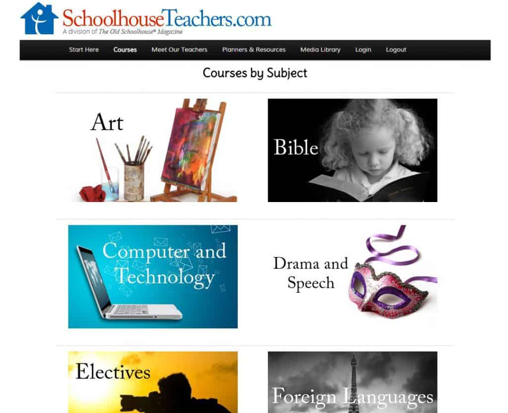 homeschool courses by subject