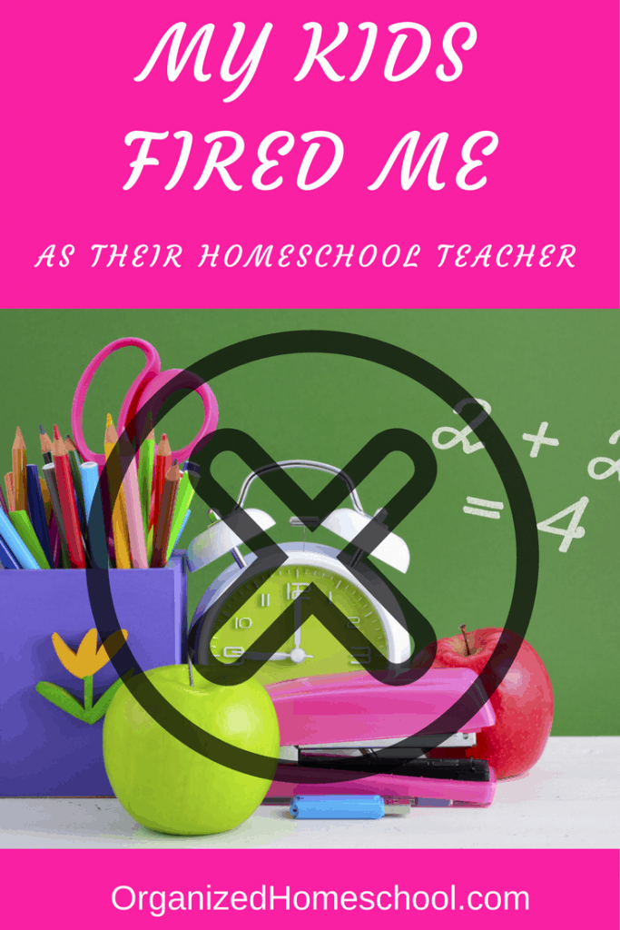 I have been fired! That is the only way I can describe what happened last January. You see, I have been homeschooling 8 1/2 years. My oldest was in first grade when we started homeschooling. Along came daughter #2 and she of course was homeschooled from the beginning. Daughter #3 is only 5 right now, but when she was four years old she informed me that she couldn’t wait to meet her Kindergarten teacher. I gently explained to her that I was her Kindergarten teacher, but she would never agree with me. Little did I know my 4 year old has a prophetic gift I believe.