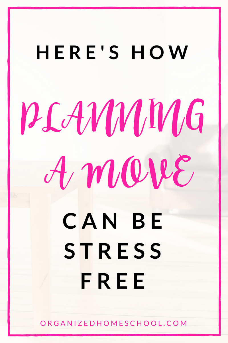 planning a move can be stress free