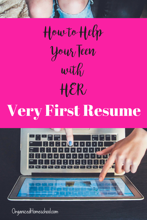 How to Help Your Teen with HER very first resume