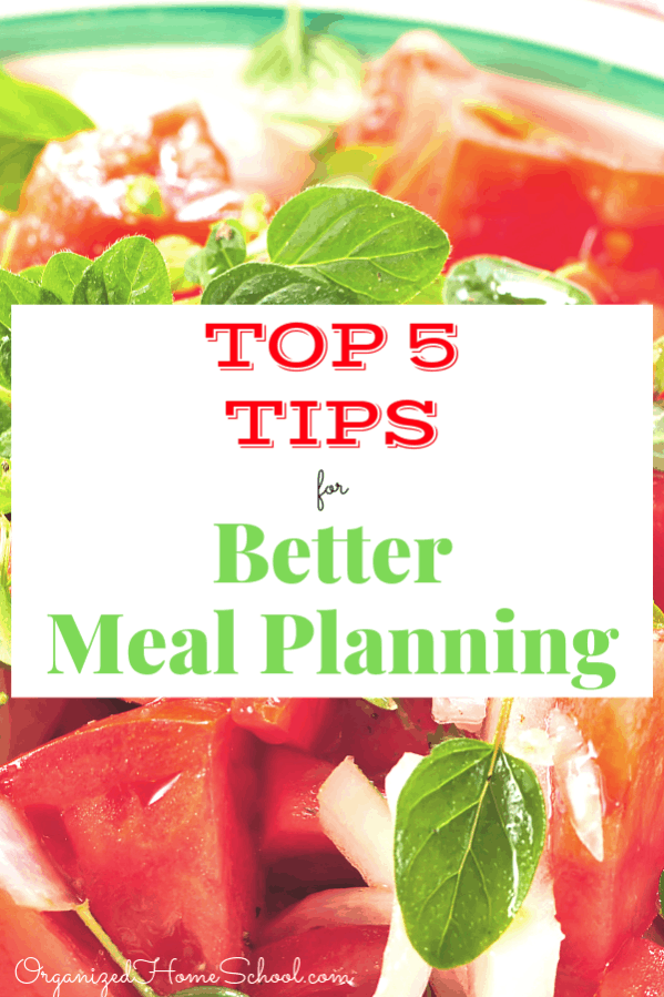 I'm always looking for meal planning tips and ideas to make it less time consuming. Finding dinners that save money for my large family can be a challenge. Here are my top 5 tips for menu planning on a budget.