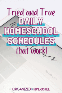 Discover what types of homeschool schedules have worked for other homeschool families so that you can develop a routine for your homeschooling.