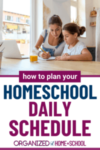 Want to establish your homeschool's daily schedule so that homeschooling will be easier? Follow these four easy steps recommend by an experienced homeschool mom.