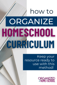 There isn't one perfect method to organize homeschool books and curriculum, but I've managed to develop a few systems that helped me regain peace and achieve a much more organized homeschool life. Read my tips.