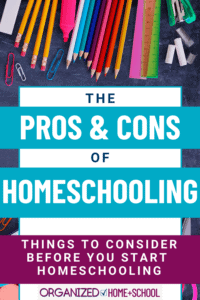 Should you homeschool? That's a big decision. This list of homeschooling pros and cons will help you decide if it's the best thing for your family.