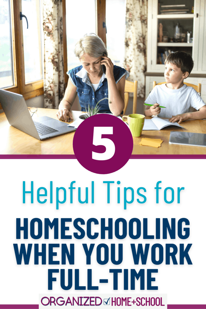 Homeschooling when you work full time can seem nearly impossible, but it's actually quite doable. In fact, thousands of families, are doing it everyday. Read to learn how.